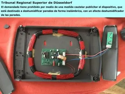 Estafa caja mágica de Humitat-stop por dentro