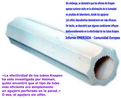 Foto del interior del fraude del sifón Knapen